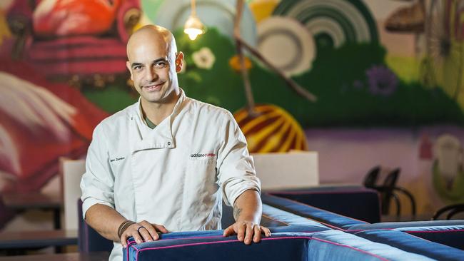 Adriano Zumbo inside his Fancy Nance high tea salon  in South Yarra, just before it opened. Picture: Sarah Matray