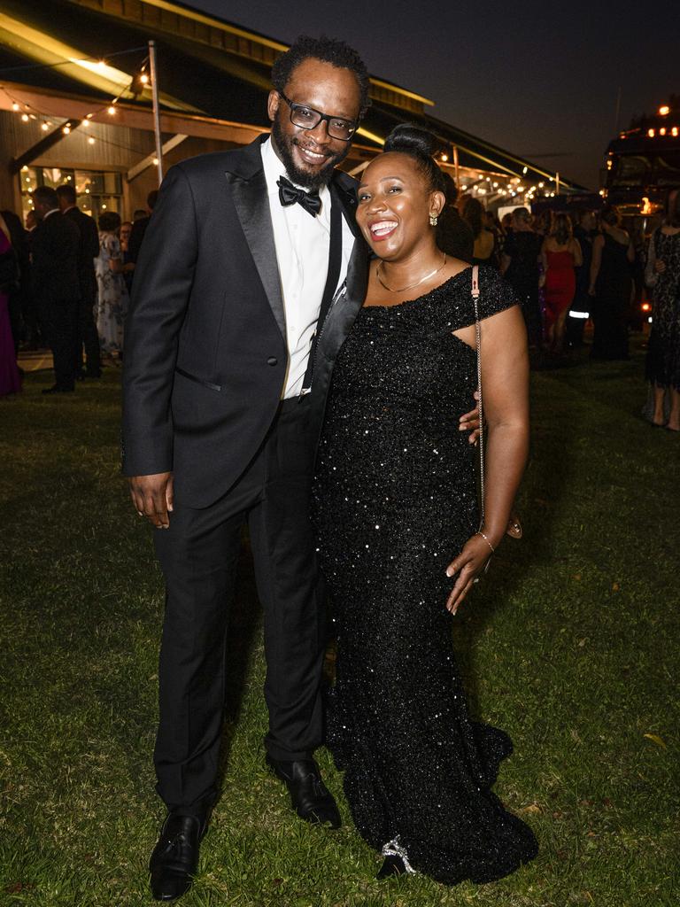 Tinashe and Julliana Kanyowa at the LifeFlight Toowoomba Gala at The Goods Shed, Saturday, May 24, 2025. Picture: Kevin Farmer