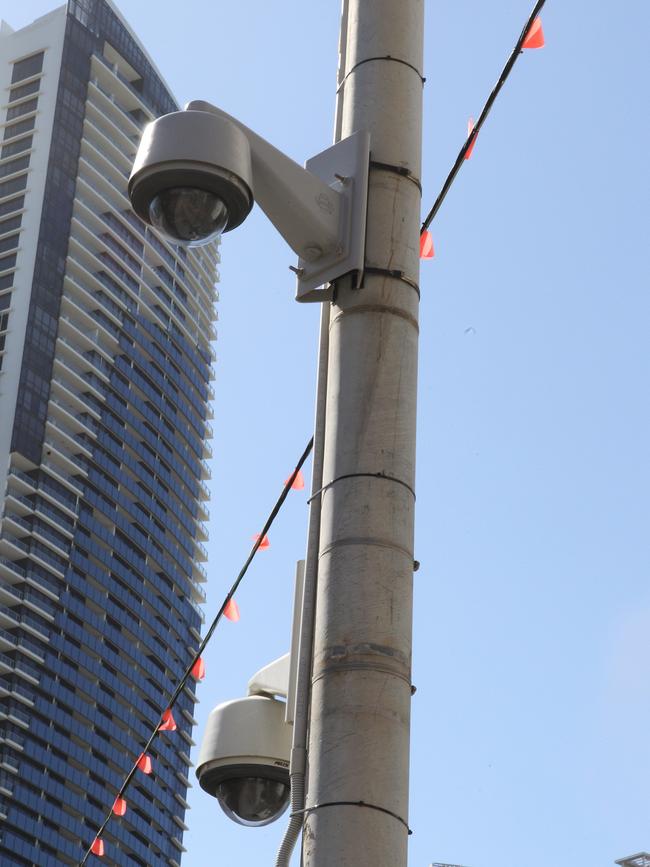 Eletronic information signs have been installed in Cavill Mall, Surfers Paardise, to inform everyone that they are being watched by CCTV cameras.