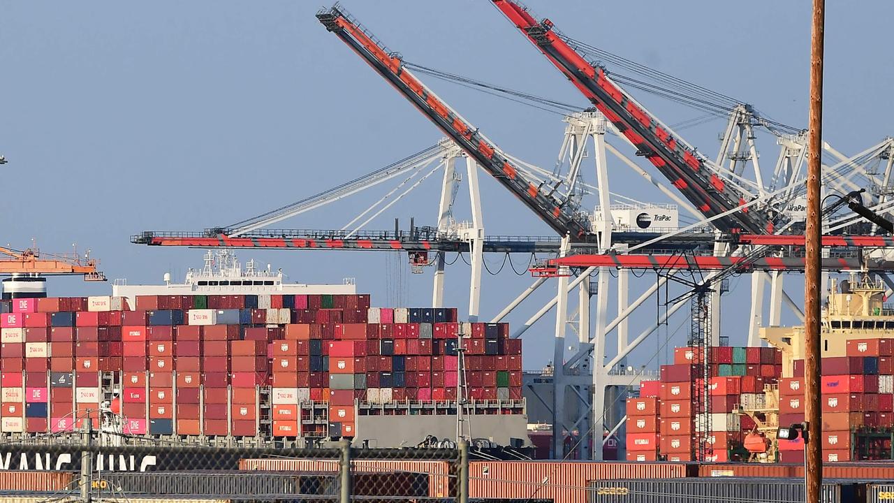 The entire globe was affected by a supply chain crisis after lockdowns in the pandemic. Picture: Frederic J. BROWN / AFP