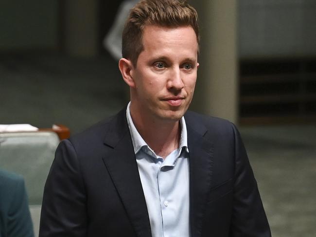 CANBERRA, AUSTRALIA, NewsWire Photos. MARCH 18, 2024: Greens MP Max Chandler-Mather during Question Time at Parliament House in Canberra. Picture: NCA NewsWire / Martin Ollman