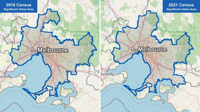 The Australian Bureau of Statistics changed the borders of Melbourne's Significant Urban Area to include Melton in the northwest. Picture: ABS