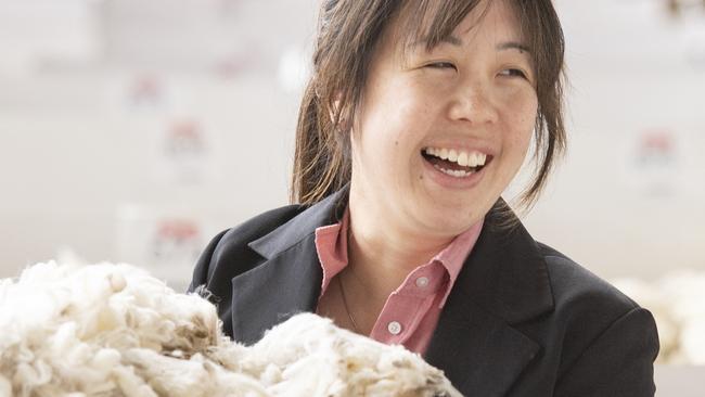 From the ‘burbs to bales, Elders auctioneer and broker Samantha Wan is a leader for women and those from non-agricultural backgrounds. Picture: Zoe Phillips