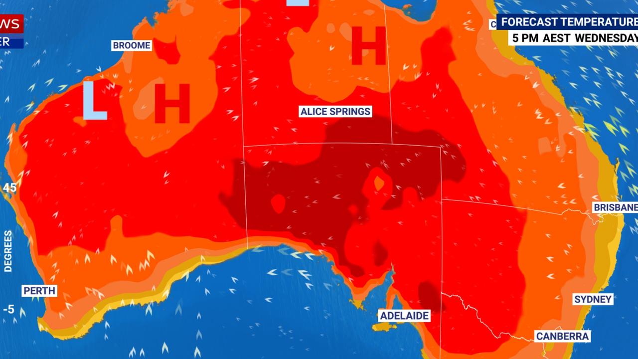 Australia weather forecast Temperatures expected to exceed 50C The