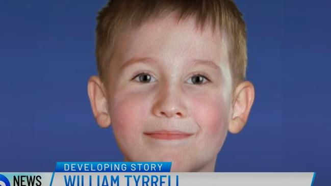 12/09/2024 A computer generated image of what William Tyrrell would look like at five. Ssource 10 News