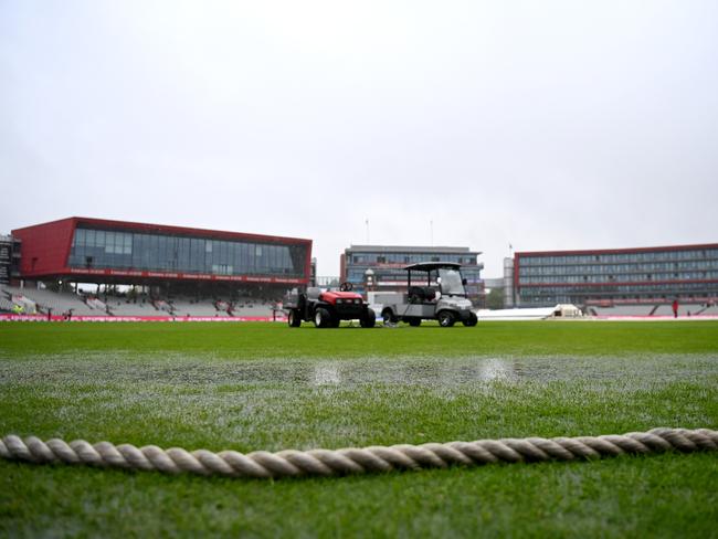 The scene at Old Trafford was a thoroughly miserable one. Picture: Gareth Copley/Getty Images