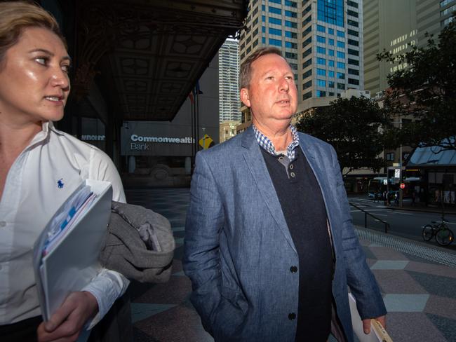 Former lawyer Luke Adamson, pictured, leaves the Downing Centre Local Court. He is facing potential jail time after stealing $1.49m from vulnerable clients. Picture: Monique Harmer