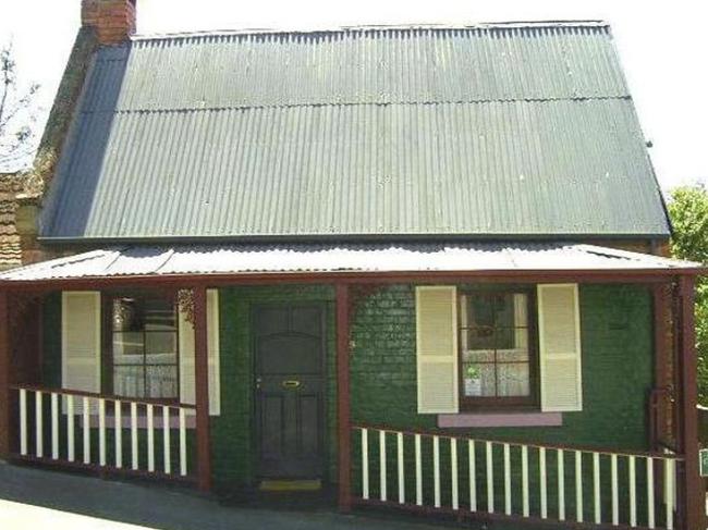 REAL ESTATE: 55 Barrack Street Hobart Tasmania. $340 per week. One bedroom, one bathroom. An historic 1830’s cottage with an attic bedroom with a bay window. Open fire place. Picture: realestate.com.au