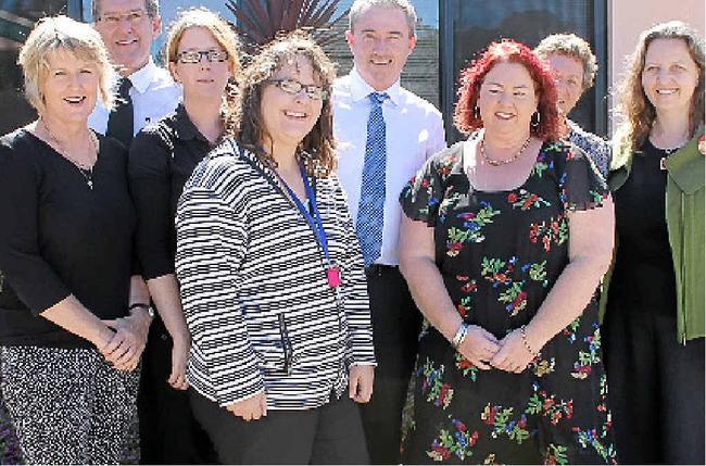 SERVICE BOOST: Member for Page Kevin Hogan joined Catholic Care of the Aged Lismore staff to congratulate them on a federal grant to expand services. Picture: Luke Mortimer