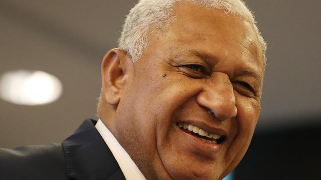 Fiji PM Frank Bainimarama. Picture: Lyndon Mechielsen/The Australian