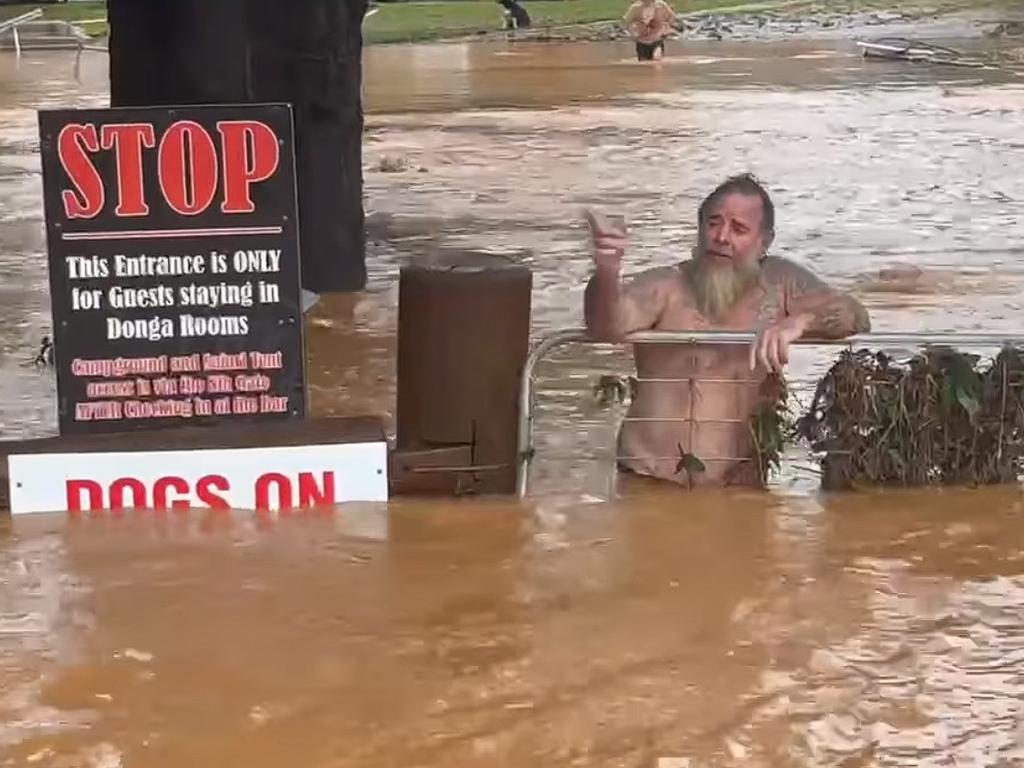 ‘Jonesy’ was earlier rescued at the Lion's Den Hotel. Picture: Facebook/Cape York Weekly