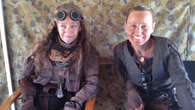 Joy Smithers on the set of Mad Max: Fury Road in Namibia.