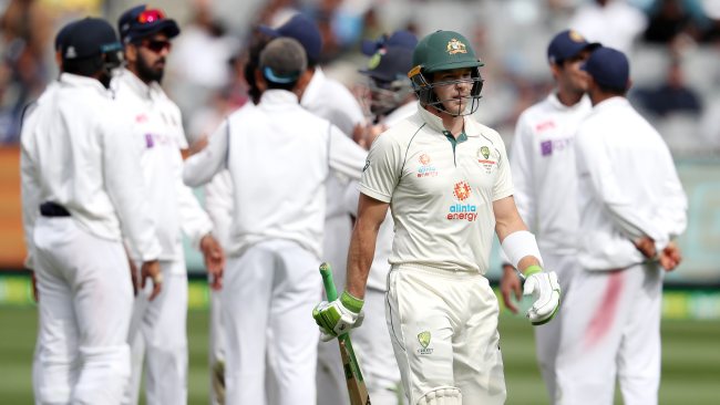 Boxing Day cricket Test Match at the Melbourne Cricket Ground (MCG). Day 3. 28/12/2020.  Aussie skipper Tim Paine walks off the MCG after being dismissed  . Pic: Michael Klein