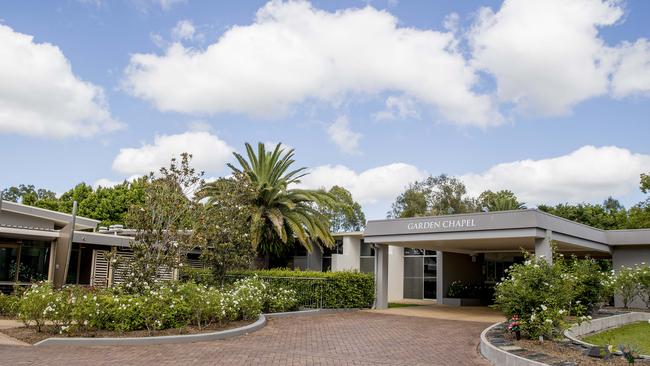 The Garden Chapel at Allambe Memorial Park in Nerang. Picture: Jerad Williams