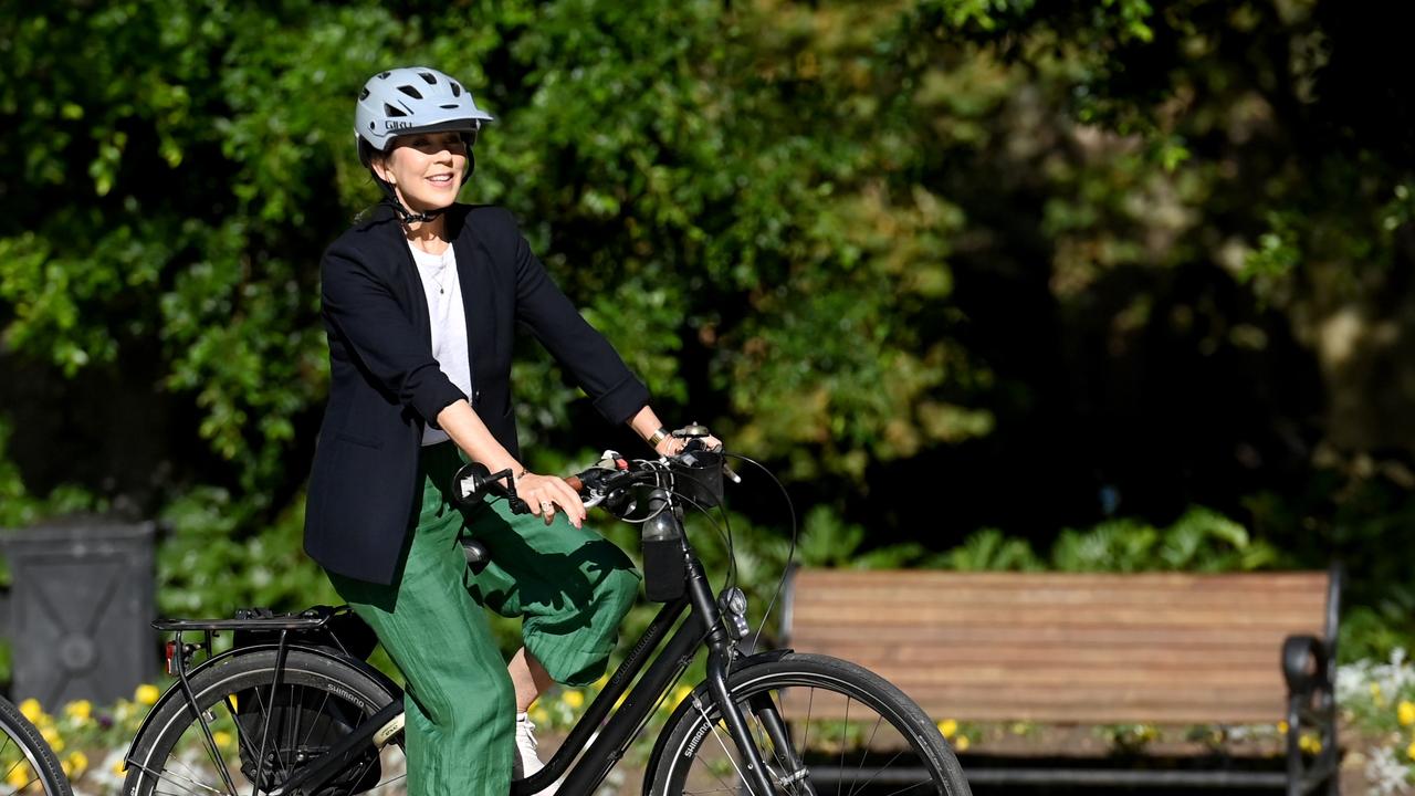 She met with City of Sydney mayor Clover Moore on Friday morning. Picture: NCA NewsWire / Jeremy Piper