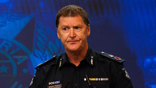 MELBOURNE, AUSTRALIA - NewsWire 12th October 2024. Pictured: Chief Commissioner Shane Patton:A Sergeant from People Development Command has been suspended  as part of a criminal investigation into allegations that she performed a Nazi salute on two occasions this week in front of colleagues at the Victoria Police Academy. Professional Standards Command are investigating the incidents which occurred on Tuesday and Wednesday this week while the female officer was on-duty. Picture: NewsWire / Nadir Kinani