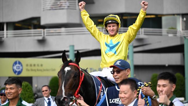 Champion jockey Zac Purton. Picture: AFP