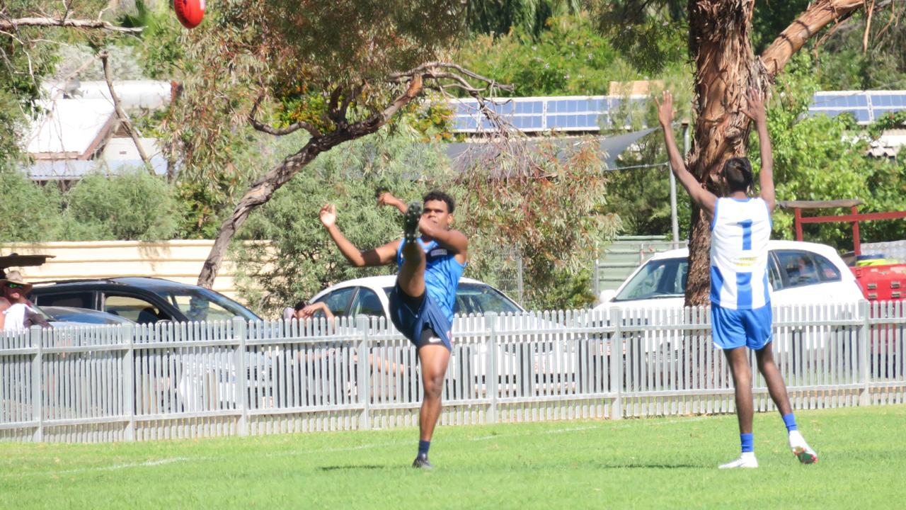 The Rovers v South Alice Springs Reserves match was the first game in the CAFL Senior Mens competition, kicking off at 12pm on Saturday.