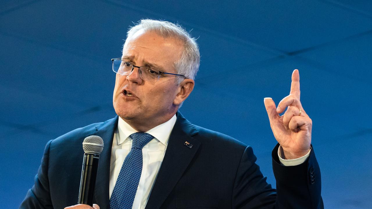 Thumbs are a key election tool for political leaders. A Bandaid makes it harder to jab the air when making a point, give the thumbs-up to voters or adjust your high-viz vest and hard hat at a factory photo-op. Picture: Jason Edwards