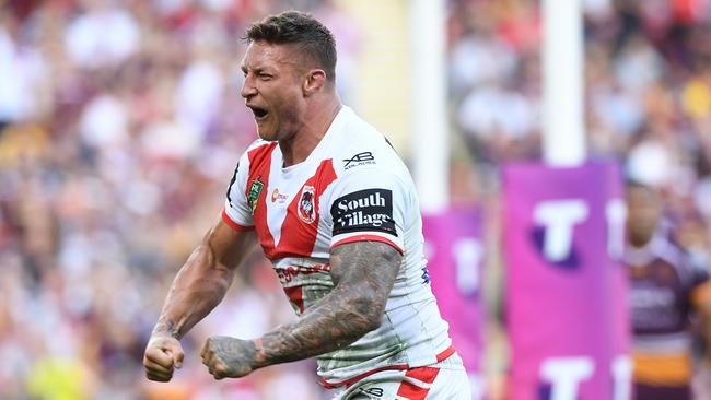 Tariq Sims destroyed the Broncos in the finals. Picture: Dave Hunt