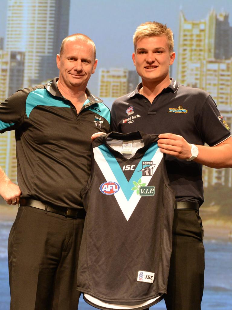 Ken Hinkley and Oliver Wines on draft day.