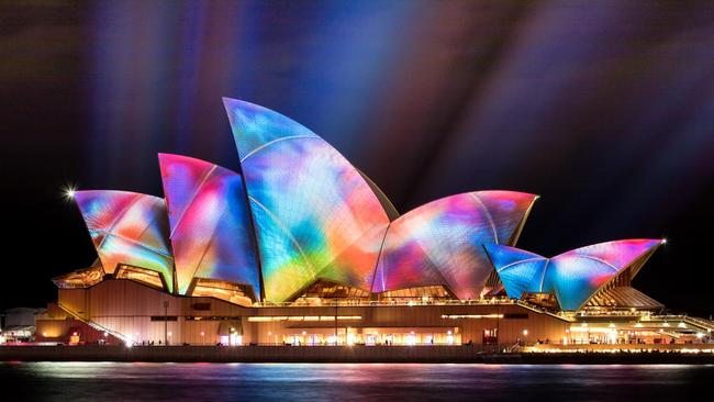 Vivid Sydney reader photo of the Sydney Opera House. Picture: Jackson Wong