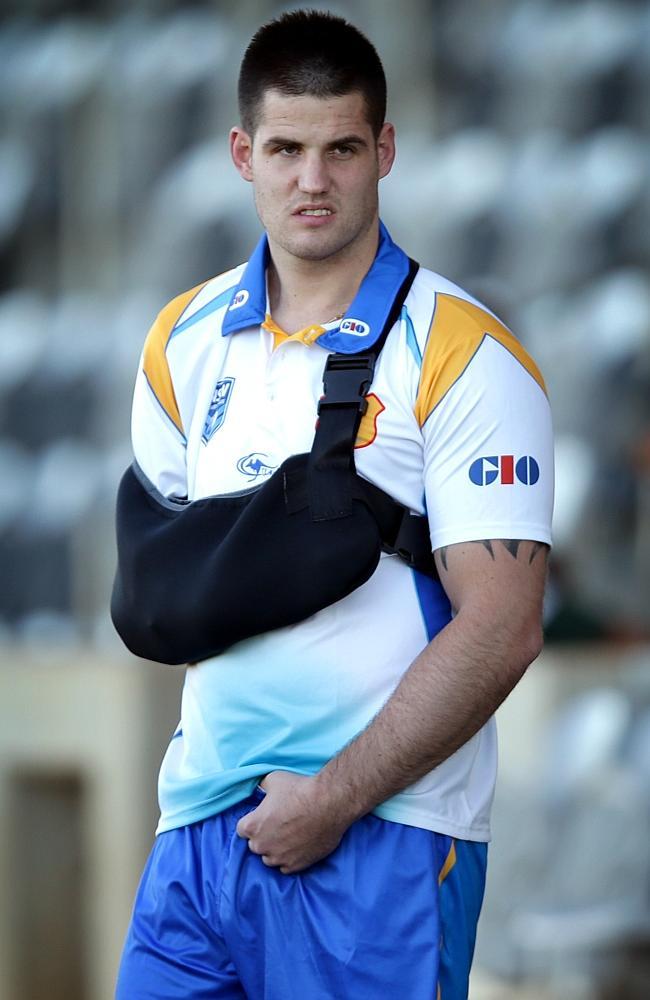 Dwyer has had to wear his sling since his injury almost three years ago.