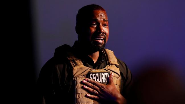 Kanye West says America’s problems can be solved through prayer. Picture: Reuters