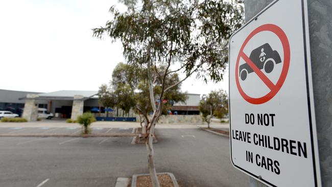 Signs in the Brook Hotel’s carpark. Picture: Andrew Henshaw