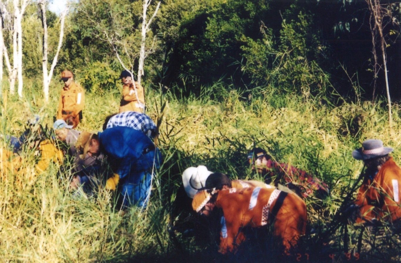 Images of the massive search for Keyra Steinhardt in April and May 1999. Photos provided by SES member Bob Jaycock.