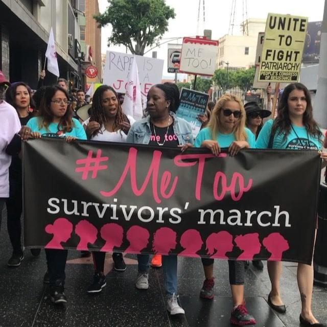 Thousands Take Part in Hollywood #MeToo March Following String of Sexual Abuse Allegations. Credit - Twitter/steadyjenny via Storyful