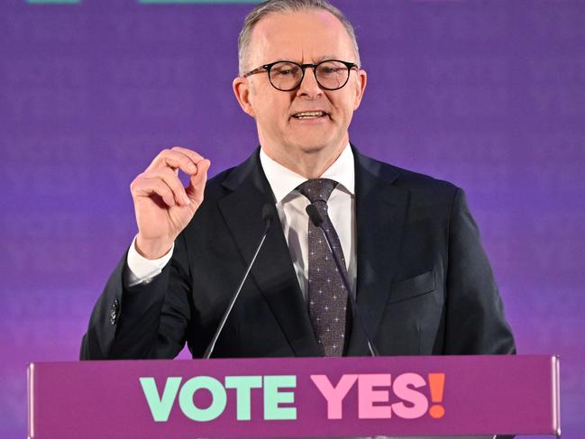 ADELAIDE, AUSTRALIA - NewsWire Photos AUGUST 30, 2023: The Prime Minister, Anthony Albanese, at the Yes23 Campaign Launch in the northern Adelaide suburb of Elizabeth. Picture: NCA NewsWire / Brenton Edwards