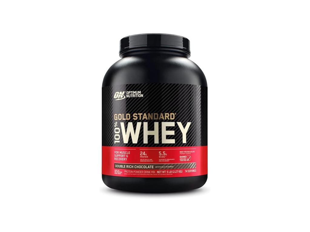 Optimum Nutrition Gold Standard 100% Whey Protein Powder. Picture: Amazon Australia.