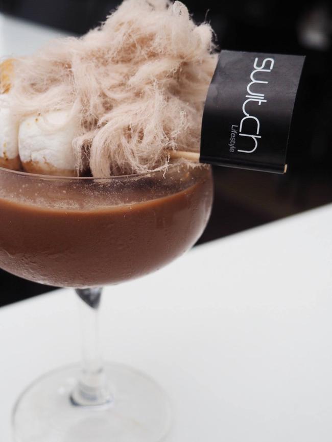 A delectable chocolate fairy floss drink. Picture: Facebook.