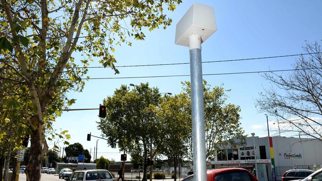 A new speed and red light camera will become operational at the traffic light pedestrian crossing in Main Street, Lilydale, outside the Lilydale Railway Station entrance. Picture by Steve Tanner.