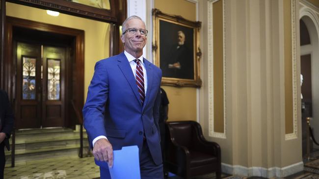 Senate Majority Leader John Thune said he would begin reviewing the administration’s proposed additional spending cuts this month. Photo: J. Scott Applewhite/AP
