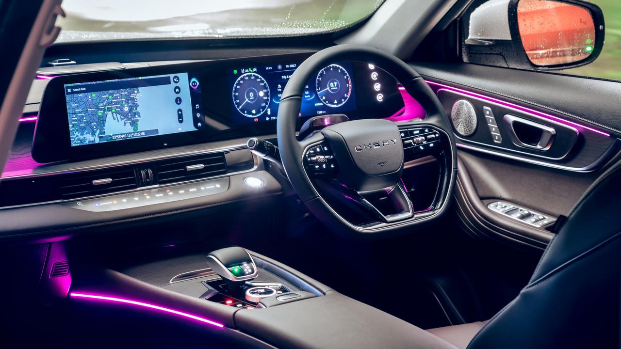 Digital displays and coloured lighting are reminiscent of Mercedes. Photo: Thomas Wielecki