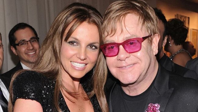 Britney’s riding high in the charts right now – with a little help from Elton John.