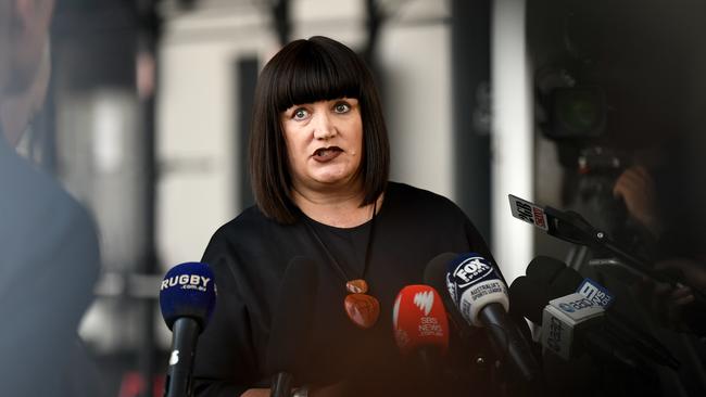 Former RA chief executive Raelene Castle. ‘We were never going to get clear air while she remained,’ McLean says of the call to replace her. Picture: AAP