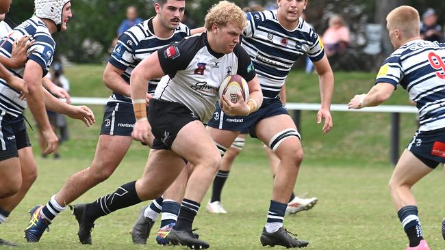 Souths player Slater Galloway Club rugby colts 1 between Brothers and Souths. Saturday April 20, 2024. Picture, John Gass