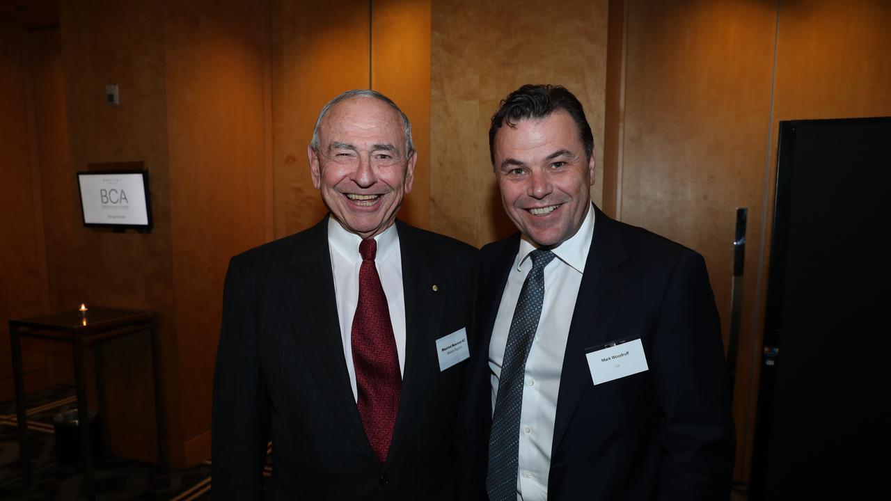 Maurice Newman and Citi CEO Mark Woodruff. Picture: John Feder/The Australian.