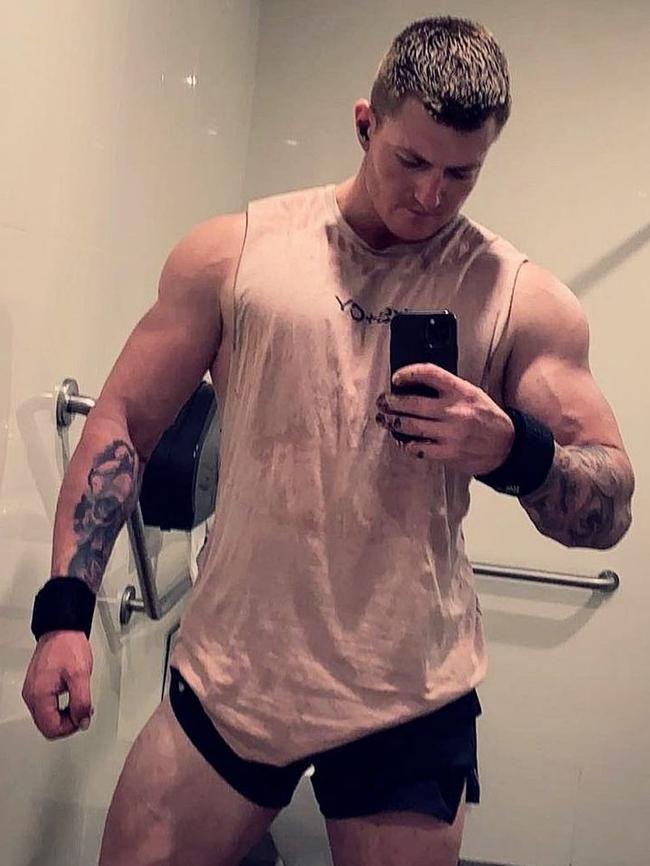 Geelong's most ripped bodies - Thomas Crutchfield. Picture: Instagram