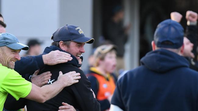 Will Whittlesea coach Jim Atkins be smiling next weekend? Picture: Nathan McNeill.