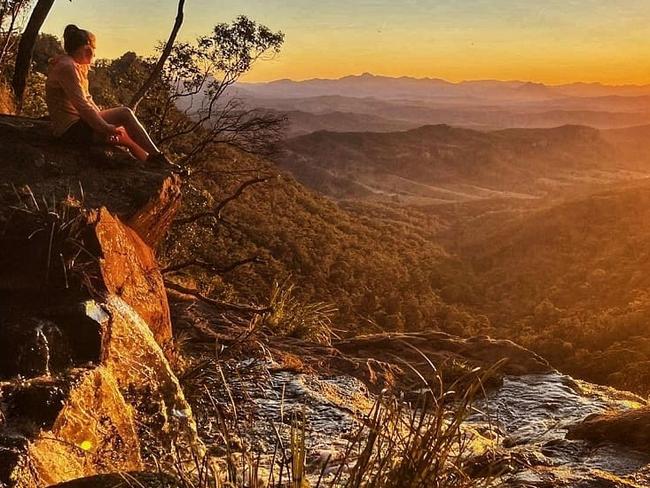 Sunset at Morans Falls, Lamington National Park. Picture: Instagram/@active_wanderer