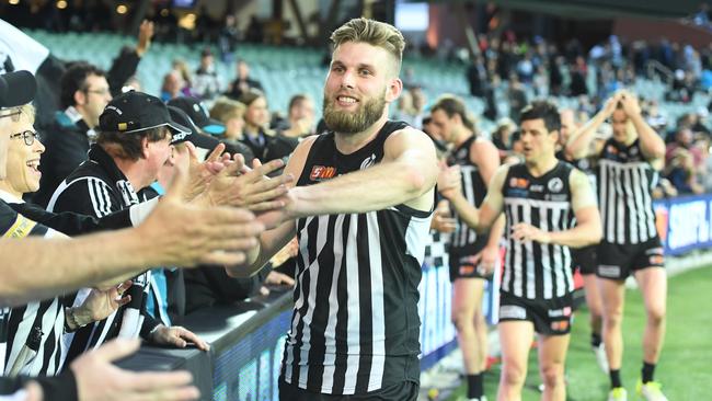 Jackson Trengove has been starring in the SANFL for Port Adelaide Magpies. Picture: Tom Huntley