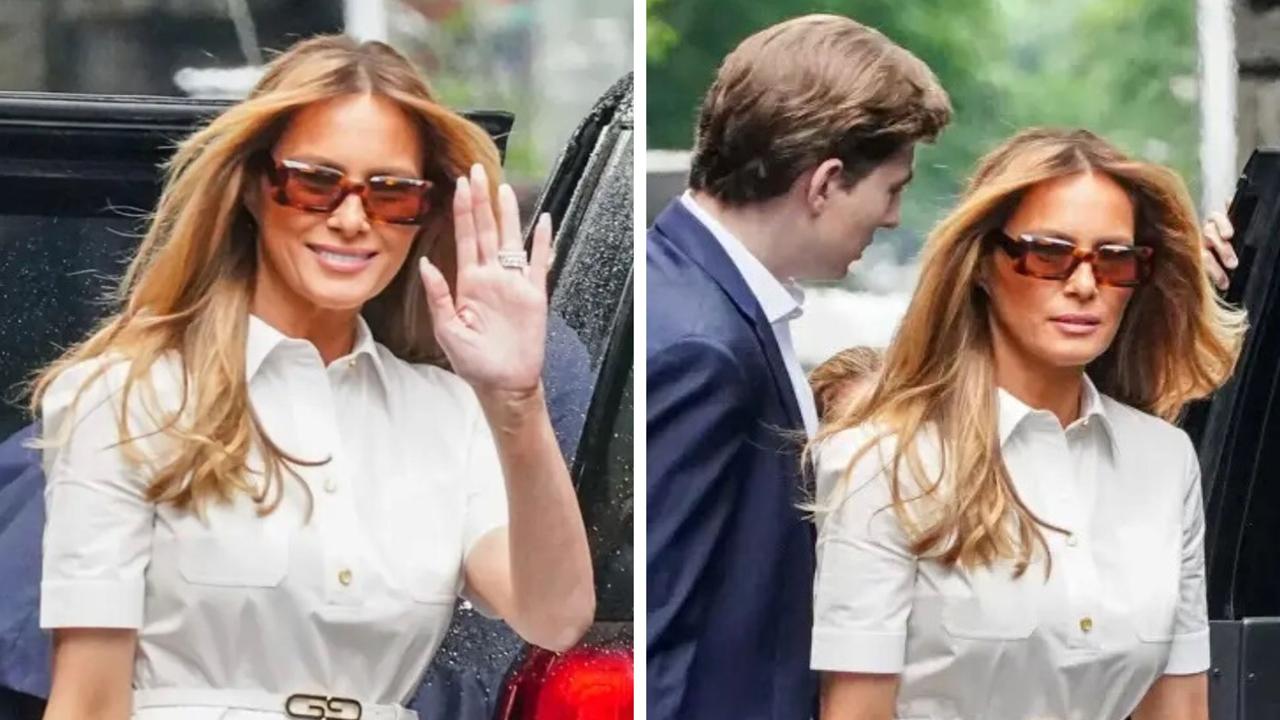 Melania Trump was seen leaving Trump Tower around 3pm on Wednesday 14 June, 2023. Picture: Robert Miller