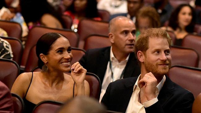 Meghan and Harry at the Premiere of Bob Marley: One Love on January 23 in Kingston, Jamaica. Picture: Marcus Ingram/Getty Images