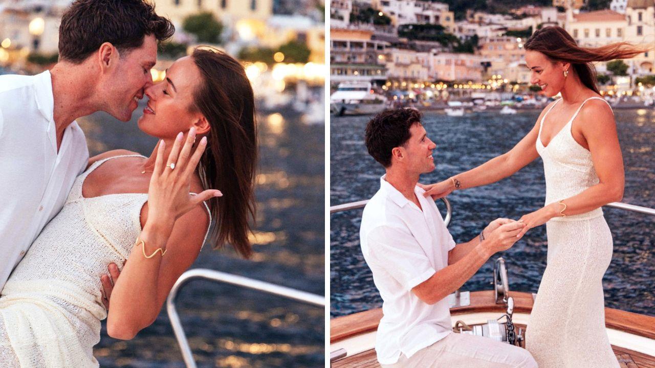 Incredible pics: Olympian’s stunning Amalfi Coast proposal