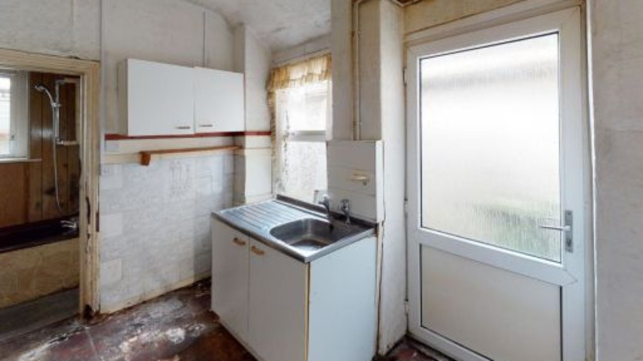 The kitchen is next to the bathroom. Picture: Wales News Service/Australscope