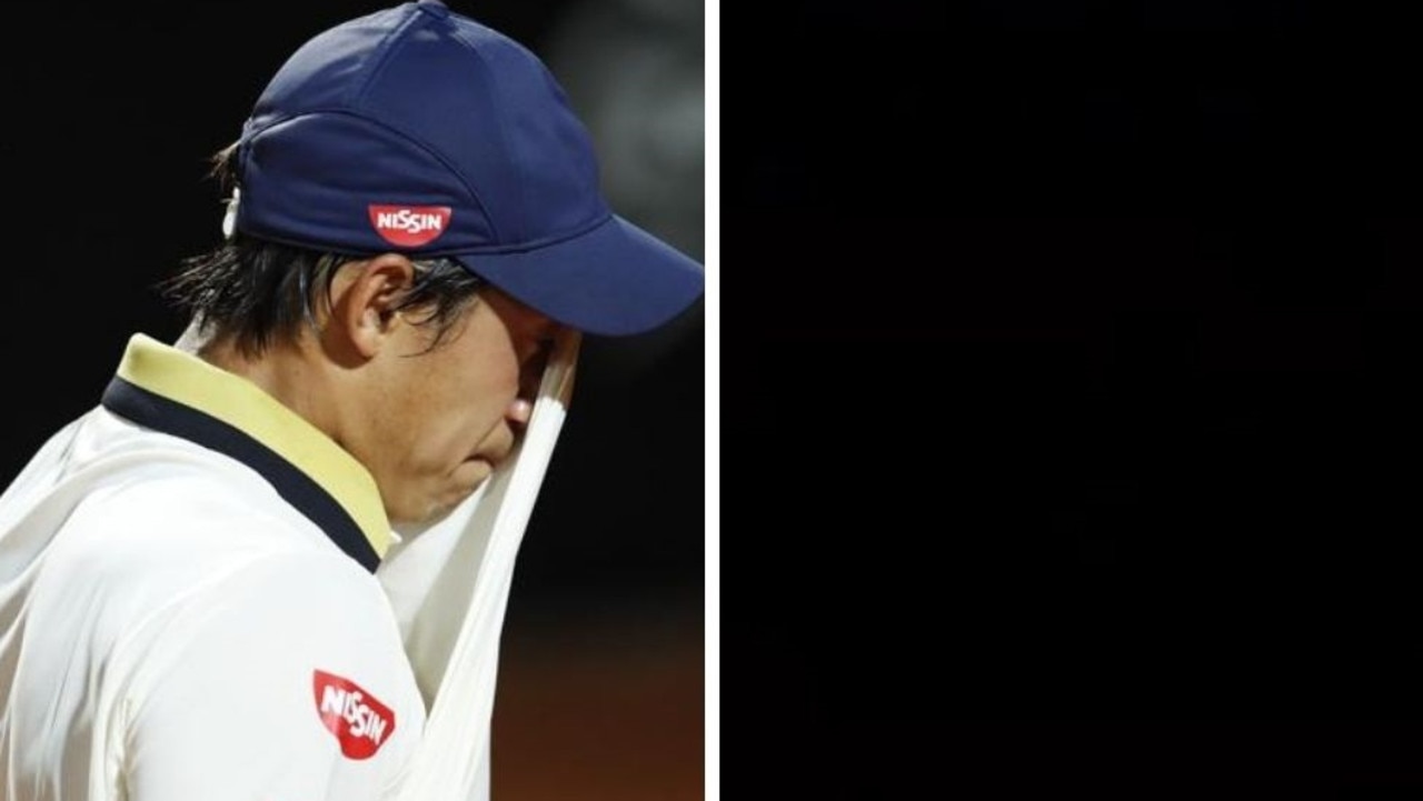 The lights went out on Kei Nishikori's tournament too.